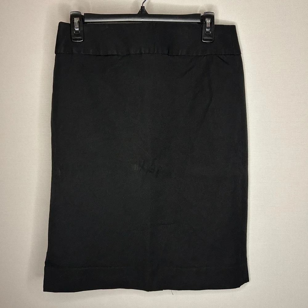 Banana Republic Black Business Career Pencil Skirt Women‎ Size 6 Minimal Neutral